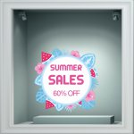 Αυτοκόλλητο εκπτώσεων - Summer sale 138