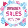 Αυτοκόλλητο εκπτώσεων - Summer sale 138 Αυτοκόλλητο εκπτώσεων - Summer sale 138
