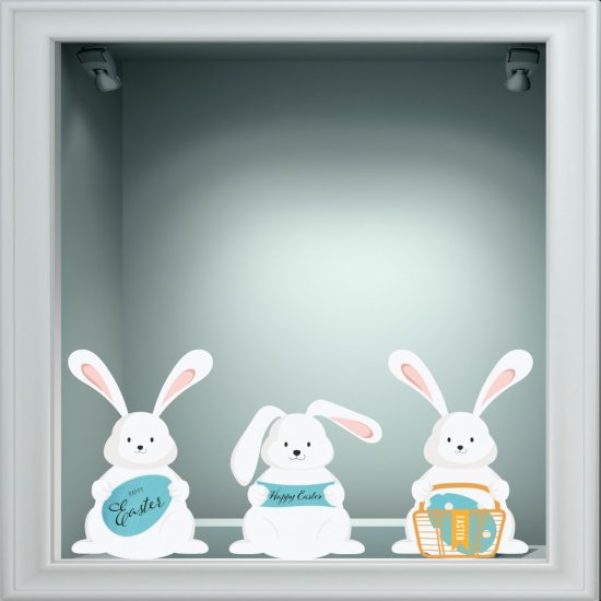 Αυτοκόλλητο Βιτρίνας - Πασχαλινό 52