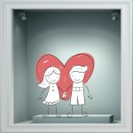 Αυτοκόλλητο Αγίου Βαλεντίνου - Αγίος Βαλεντίνος 95