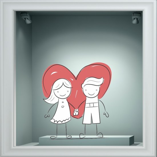 Αυτοκόλλητο Αγίου Βαλεντίνου - Αγίος Βαλεντίνος 95