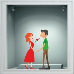 Αυτοκόλλητο Αγίου Βαλεντίνου - Αγίος Βαλεντίνος 99