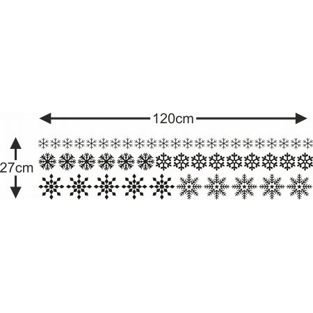 Αυτοκόλλητο βιτρίνας - Χιονονιφάδες σετ (48 τεμάχια)