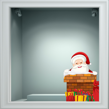 Χριστουγεννιάτικο Αυτοκόλλητο - Άγιος Βασίλης 4