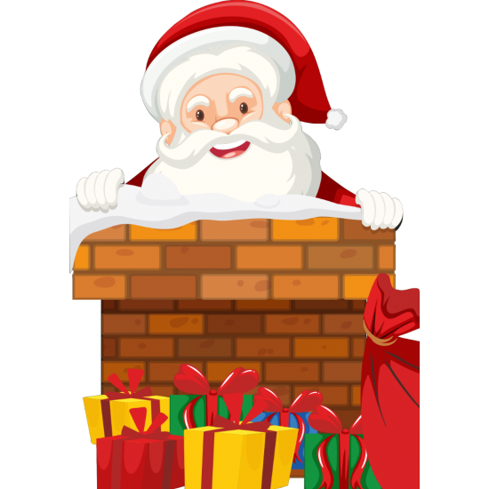 Χριστουγεννιάτικο Αυτοκόλλητο - Άγιος Βασίλης 4 Χριστουγεννιάτικο Αυτοκόλλητο - Άγιος Βασίλης 4