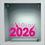 Αυτοκόλλητο βιτρίνας - Happy New Year 4