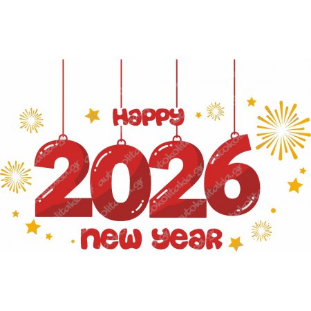 Αυτοκόλλητο βιτρίνας - Happy New Year 8