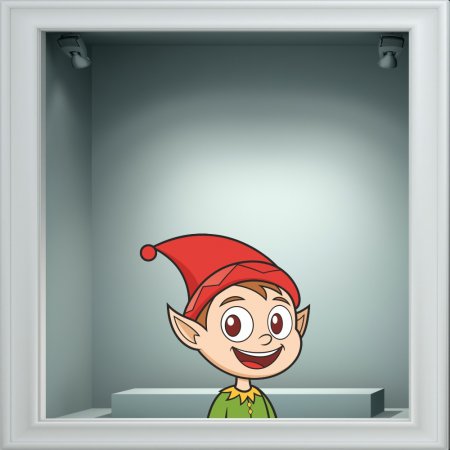 Αυτοκόλλητο βιτρίνας - Ξωτικό 3