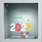 Shop Window Sticker - Santa Claus