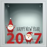 Shop Window Sticker -Happy New Year 24
