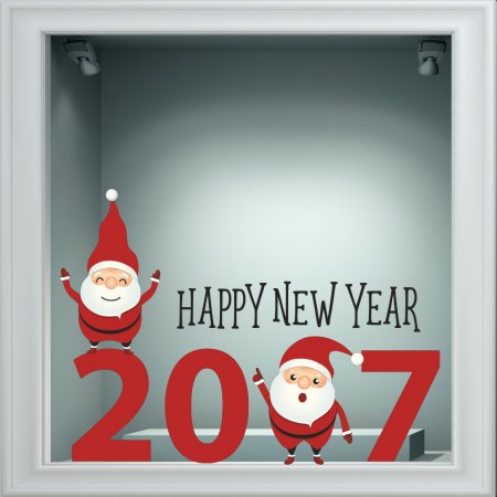 Χριστουγεννιάτικο Αυτοκόλλητο - Happy New Year 24