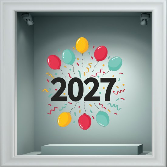 Shop Window Sticker -Happy New Year 32 Shop Window Sticker -Happy New Year 32