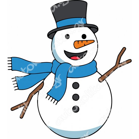 Shop Window Sticker - Snowman 33 Shop Window Sticker - Snowman 33