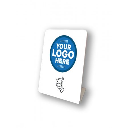 Nfc Tap Or scan QR Code επιτραπέζιo σταντ αξιολογήσεων με to logo σας Nfc Tap Or scan QR Code επιτραπέζιo σταντ αξιολογήσεων με to logo σας