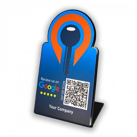 Nfc Tap Or scan QR Code επιτραπέζιo σταντ αξιολογήσεων Google - Κλειδαράς