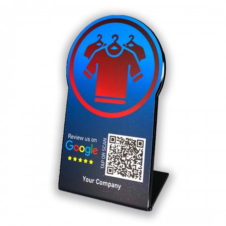 Nfc Tap Or scan QR Code επιτραπέζιo σταντ αξιολογήσεων Google - Καταστήματα