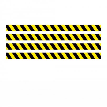 Αυτοκόλλητο δαπέδου σήμανσης τήρησης αποστάσεων - Λωρίδες απλές