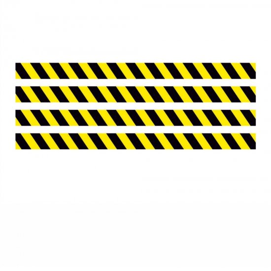 Αυτοκόλλητο δαπέδου σήμανσης τήρησης αποστάσεων - Λωρίδες απλές Αυτοκόλλητο δαπέδου σήμανσης τήρησης αποστάσεων - Λωρίδες απλές
