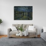 Πίνακας - Αντίγραφο - Starry Night over the Rhone - Vincent van Gogh