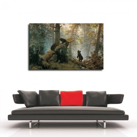 Πίνακας - Αντίγραφο - Morning in a Pine Forest - Ivan Shishkin - Konstantin Savitsky