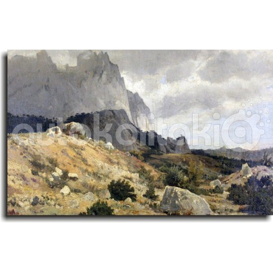 Πίνακας - Αντίγραφο - The Rocky Landscape - Ivan Shishkin
