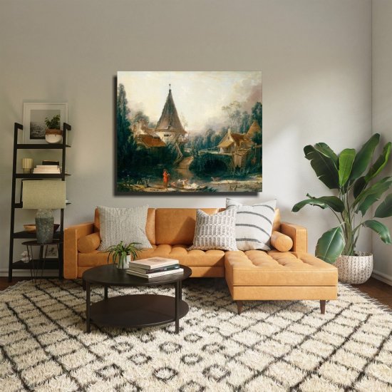 Πίνακας - Αντίγραφο - Landscape Near Beauvais - Francois Boucher