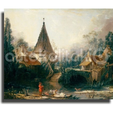Πίνακας - Αντίγραφο - Landscape Near Beauvais - Francois Boucher Πίνακας - Αντίγραφο - Landscape Near Beauvais - Francois Boucher