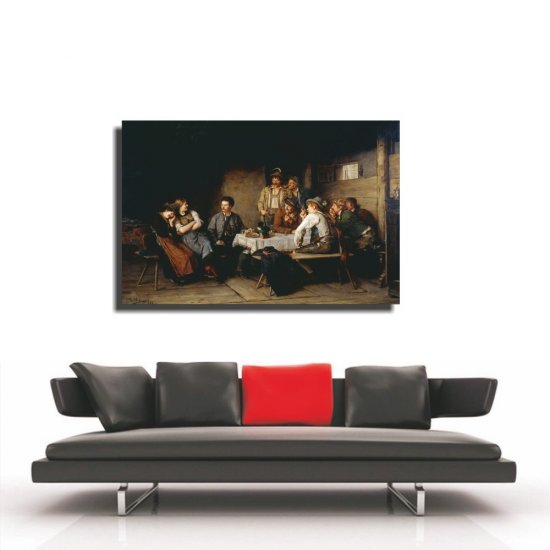 Πίνακας - Αντίγραφο - The Tyrolean Salon - Franz Defregger