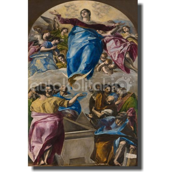 Πίνακας - Αντίγραφο - Τυπωμένο Σε Καμβά - Assumption of the Blessed Virgin Mary - El Greco