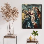Πίνακας - Αντίγραφο - Τυπωμένο Σε Καμβά - The Holy Family with Mary Magdalen - El Greco