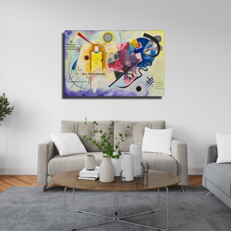 Πίνακας - Αντίγραφο - Τυπωμένο Σε Καμβά - Yellow-Red-Blue - Wassily Kandinsky