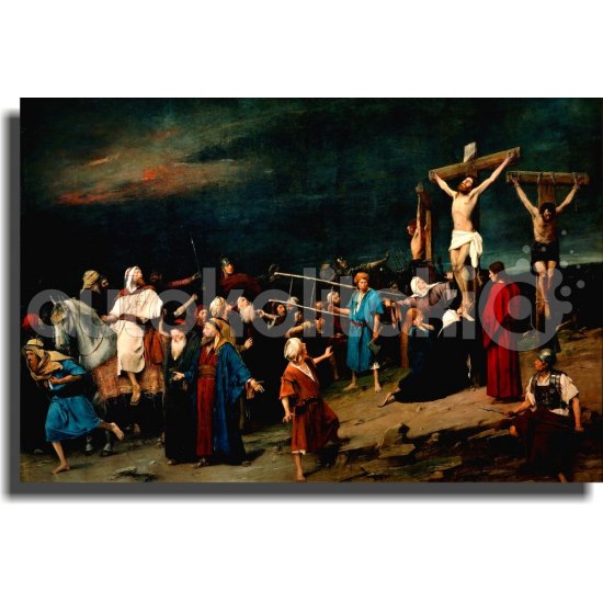 Πίνακας - Αντίγραφο - Τυπωμένο Σε Καμβά - Golgotha - Mihály Munkácsy 