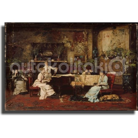 Πίνακας - Αντίγραφο - Τυπωμένο Σε Καμβά - The Music Room - Mihály Munkácsy Πίνακας - Αντίγραφο - Τυπωμένο Σε Καμβά - The Music Room - Mihály Munkácsy