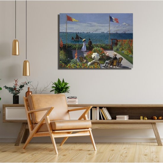 Πίνακας - Αντίγραφο - Garden at Sainte-Adresse - Claude Monet