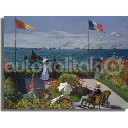 Πίνακας - Αντίγραφο - Garden at Sainte-Adresse - Claude Monet Πίνακας - Αντίγραφο - Garden at Sainte-Adresse - Claude Monet