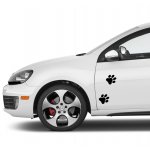 Αυτοκόλλητο αυτοκινήτου - Πατουσίτσες (2 τεμάχια)