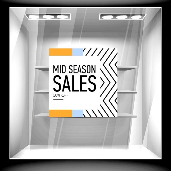 Αυτοκόλλητο εκπτώσεων - Mid Season 8 Αυτοκόλλητο εκπτώσεων - Mid Season 8