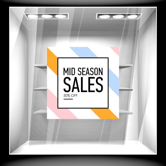 Αυτοκόλλητο εκπτώσεων - Mid Season 15 Αυτοκόλλητο εκπτώσεων - Mid Season 15