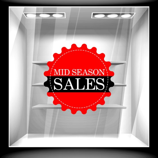Αυτοκόλλητο Εκπτώσεων - Mid Season 3 Αυτοκόλλητο Εκπτώσεων - Mid Season 3
