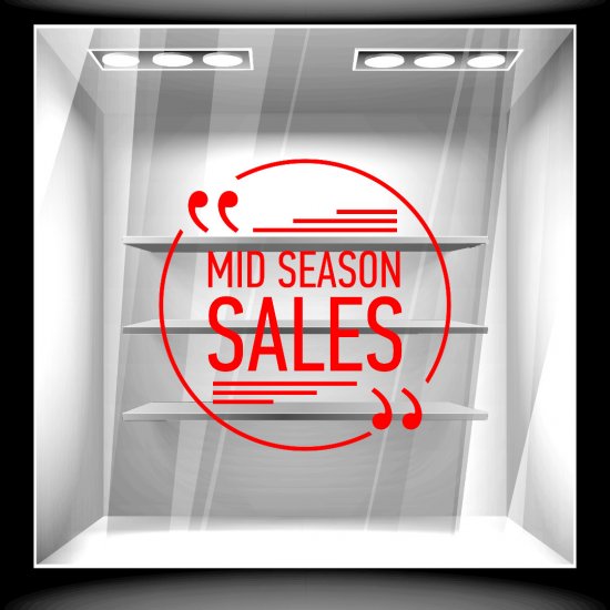 Αυτοκόλλητο Εκπτώσεων - Mid Season 6