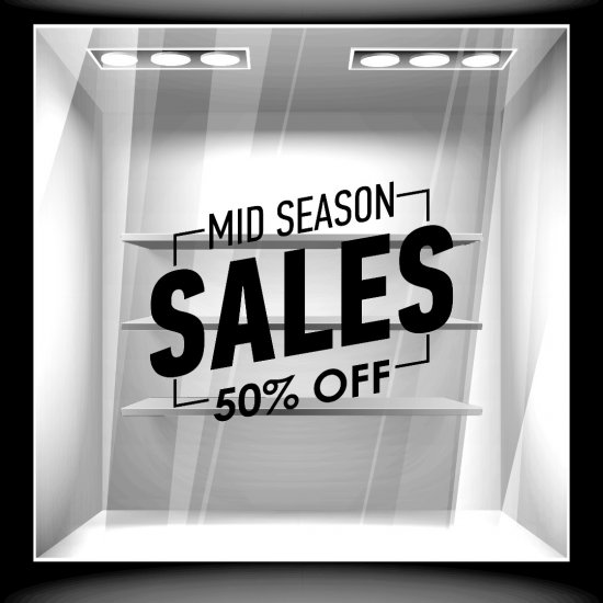 Αυτοκόλλητο Εκπτώσεων - Mid Season 7