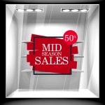 Αυτοκόλλητο Εκπτώσεων - Mid Season 4