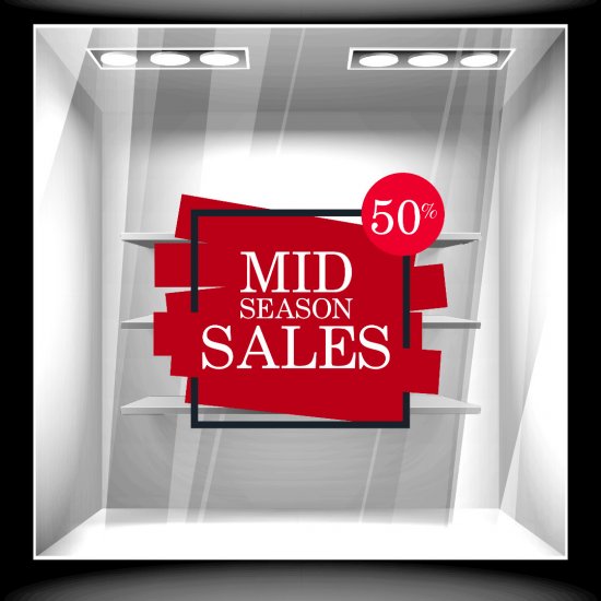 Αυτοκόλλητο Εκπτώσεων - Mid Season 4
