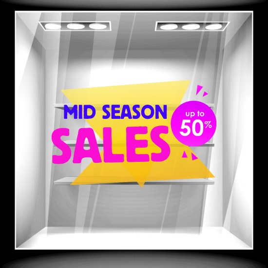 Αυτοκόλλητο εκπτώσεων - Mid Season 14