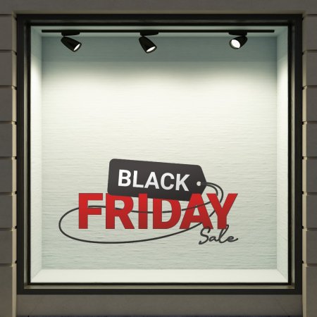 Αυτοκόλλητο Εκπτώσεων - Black Friday 108