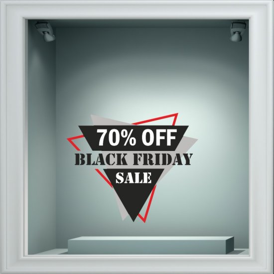 Αυτοκόλλητο Εκπτώσεων - Black Friday 110