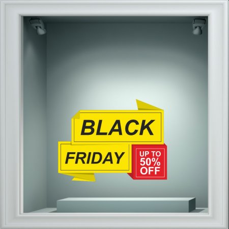 Αυτοκόλλητο Εκπτώσεων - Black Friday 111