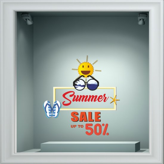 Αυτοκόλλητο εκπτώσεων - Summer sale 57