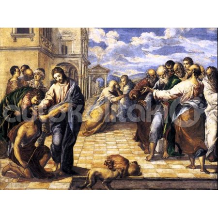 Πίνακας - Αντίγραφο - Τυπωμένο Σε Καμβά - Healing of the Man Born Blind - El Greco Πίνακας - Αντίγραφο - Τυπωμένο Σε Καμβά - Healing of the Man Born Blind - El Greco