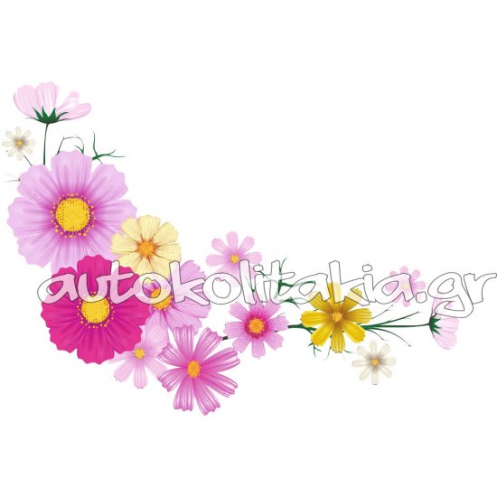 Αυτοκόλλητο βιτρίνας - Άνοιξη - Λουλούδια 22